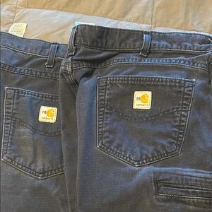 2-Carhartt FR Relaxed Fit Jeans - Dark Blue